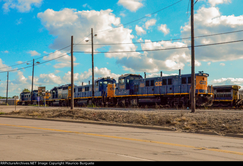 CSX Locomotives in the Yard